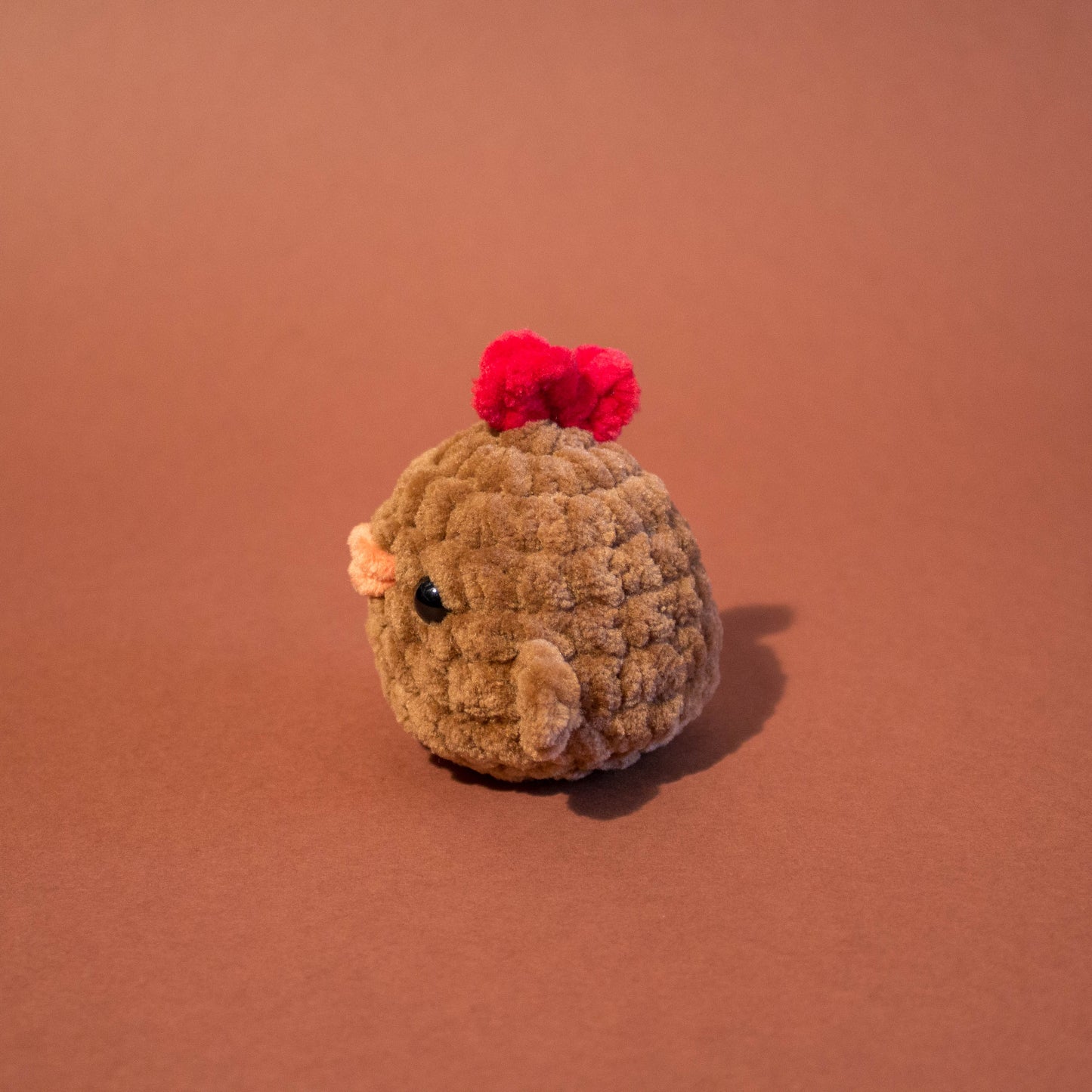 Chicken Crochet Plushie - Brown