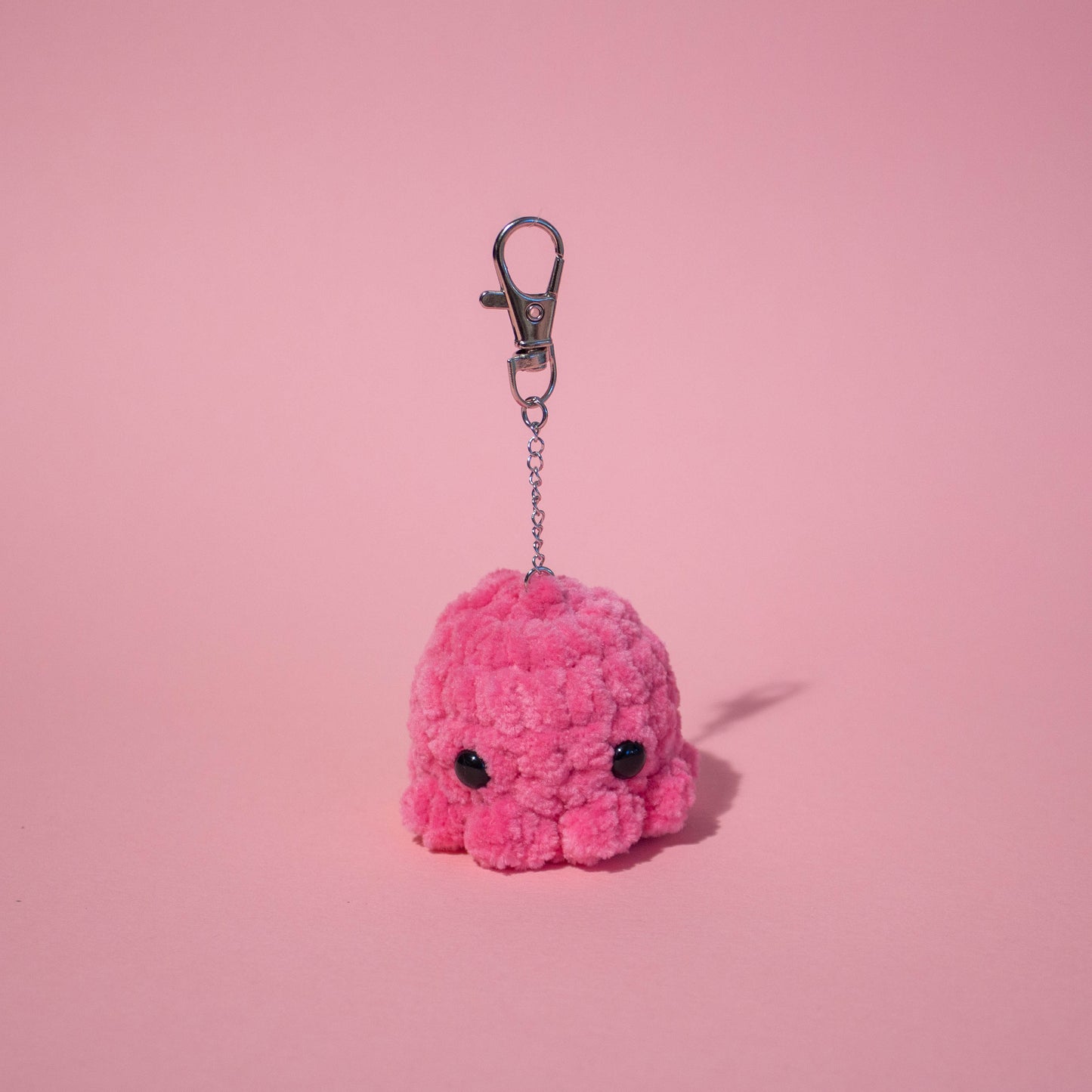 Octopus Crochet Keychain - Candyfloss Pink