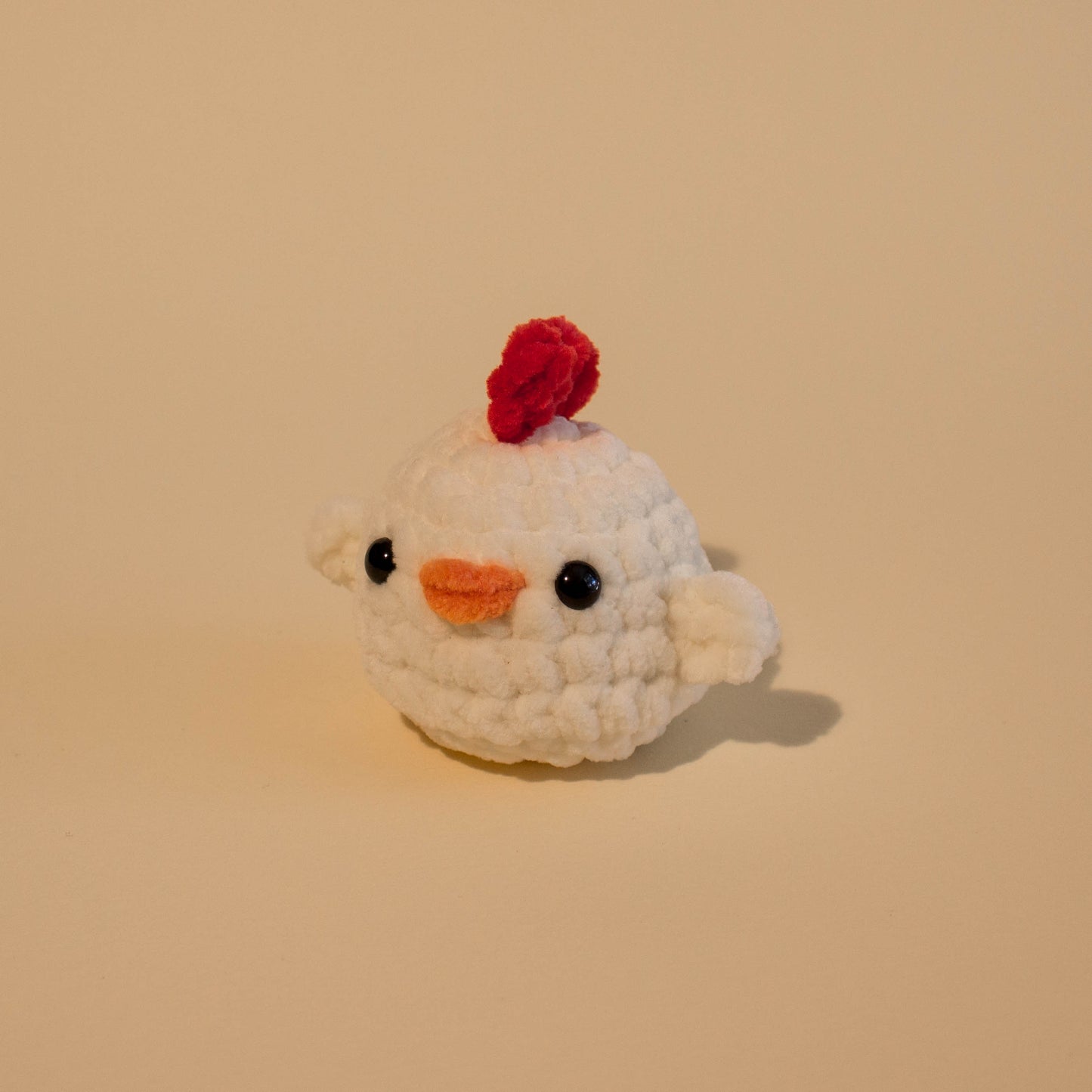Chicken Crochet Plushie - Cream