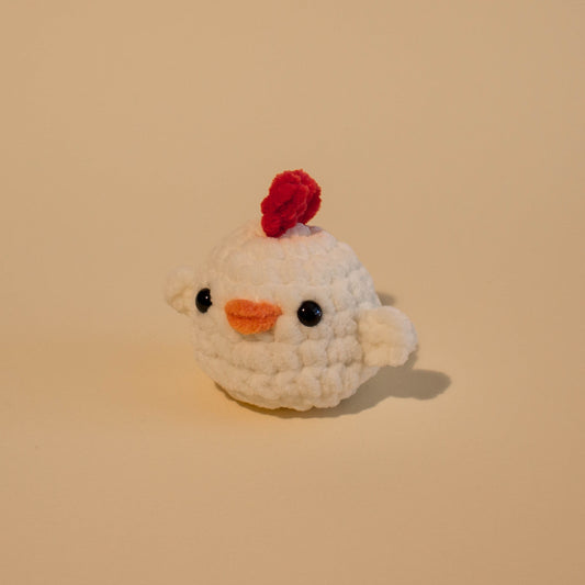 Chicken Crochet Plushie - Cream