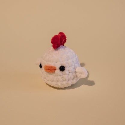 Chicken Crochet Plushie - White