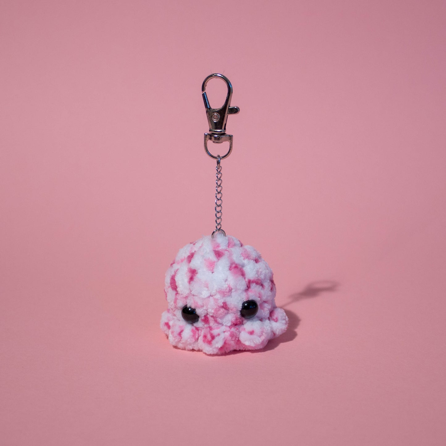 Octopus Crochet Keychain - Multicoloured Pinks