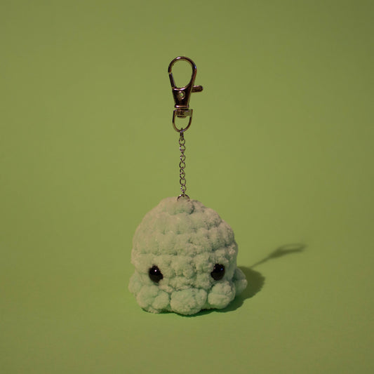 Octopus Crochet Keychain - Pastel Green