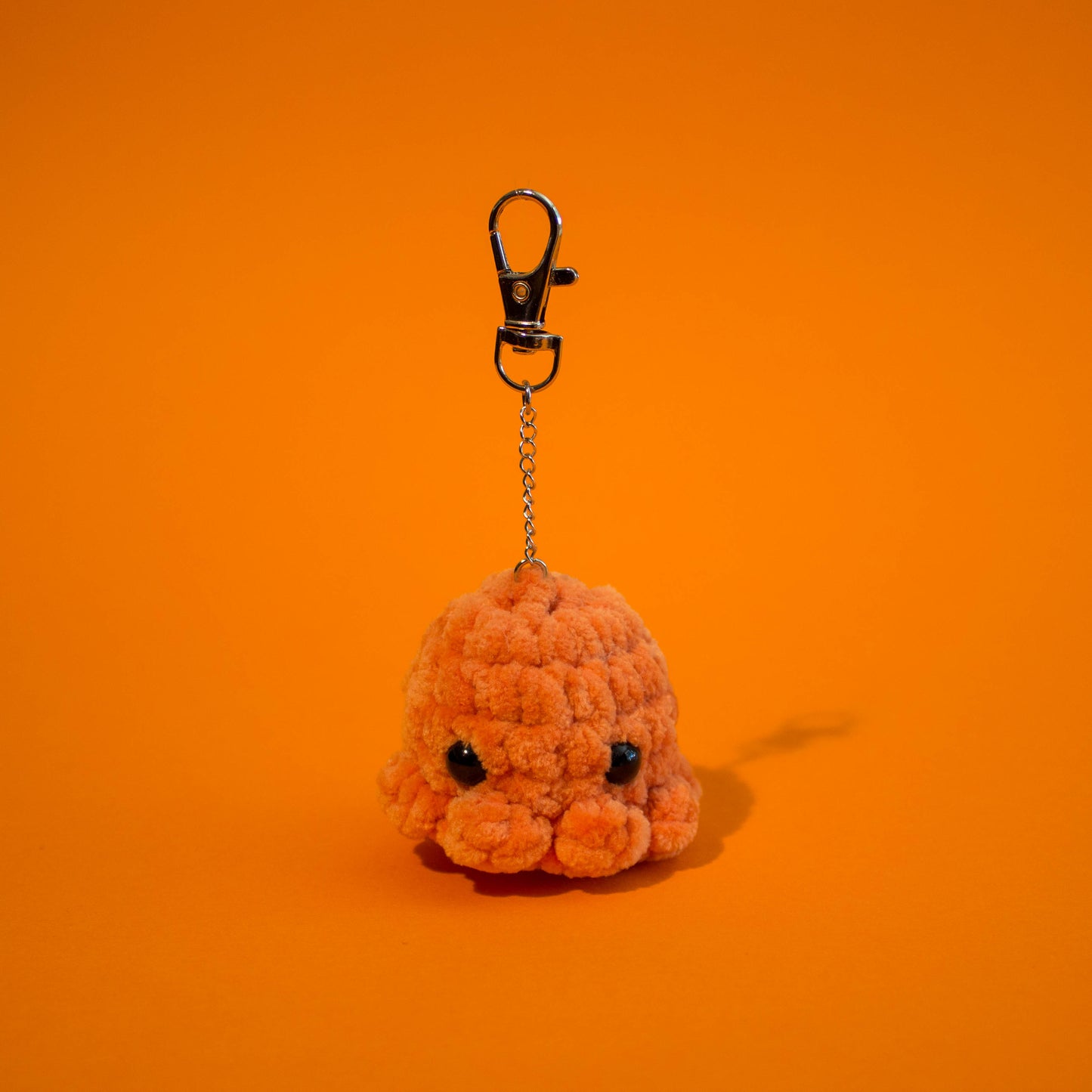 Octopus Crochet Keychain - Pastel Orange