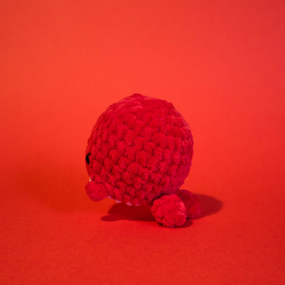 Small Whale Crochet Plushie - Red