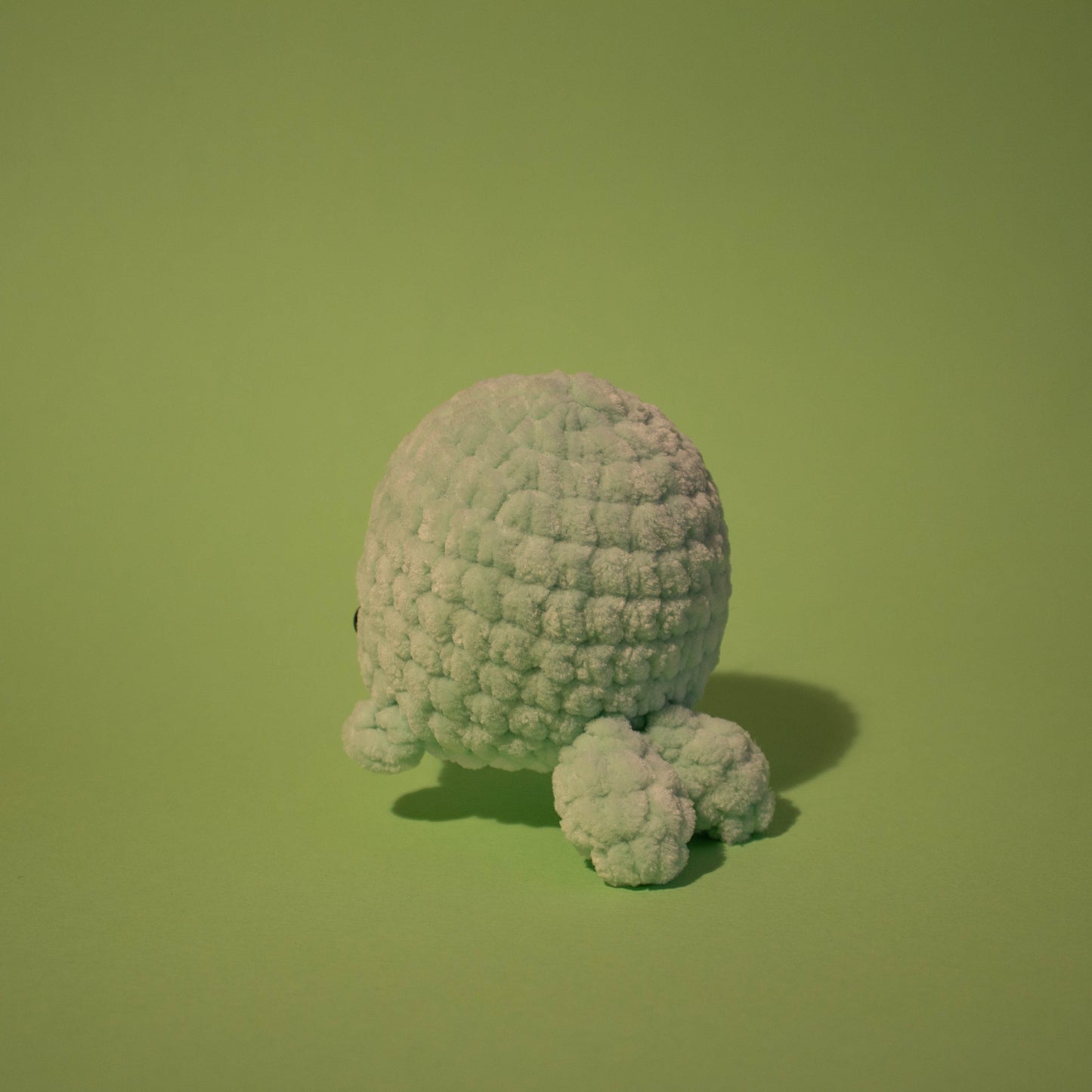 Small Whale Crochet Plushie - Pastel Green